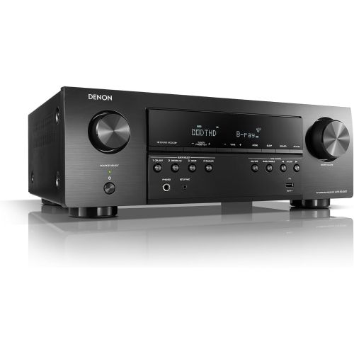  Denon AVR-S540BT Receiver, 5.2 channel, 4K Ultra HD Audio and Video, Home Theater System, built-in Bluetooth and USB port, Compatible with HEOS Link for Wireless Music Streaming