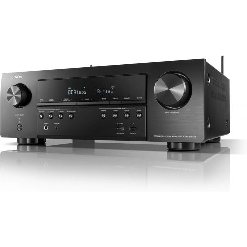  Denon AVR-S750H Receiver, 7.2 Channel (165W x 7) - 4K Ultra HD Home Theater (2019) Music Streaming New - eARC, 3D Dolby Surround Sound (Atmos, DTS/Virtual Height Elevation) Alexa +