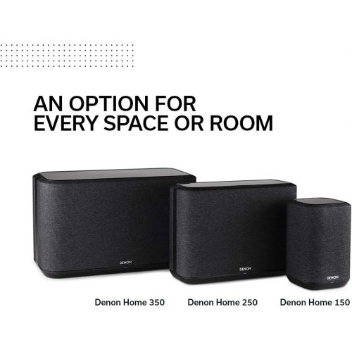  Denon Home 150 Wireless Speaker (2020 Model) HEOS Built-in, Alexa Built-in, AirPlay 2, and Bluetooth Compact Design Black