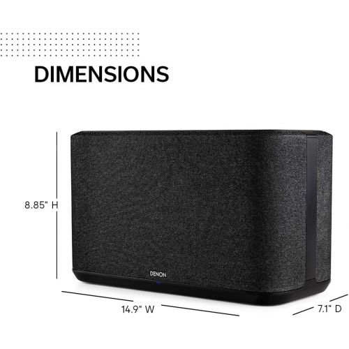  Denon Home 350 Wireless Speaker (2020 Model) | HEOS Built-in, AirPlay 2, and Bluetooth | Alexa Compatible | Stunning Design | Black