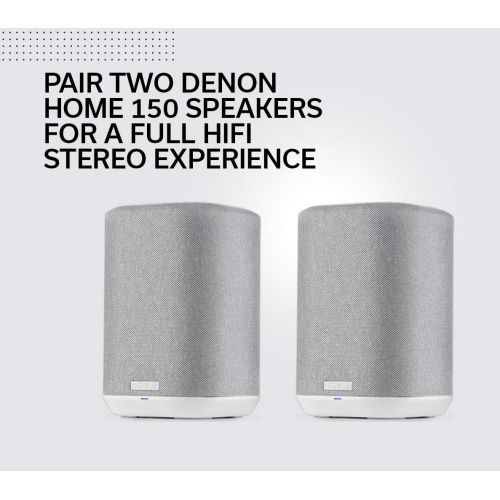  [아마존베스트]Denon Home 150 Wireless Speaker (2020 Model) | HEOS Built-in, AirPlay 2, and Bluetooth | Alexa Compatible | Compact Design | White