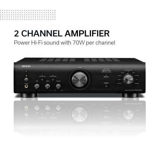  [아마존베스트]Denon PMA-600NE Stereo Integrated Amplifier | Bluetooth Connectivity | 70W x 2 Channels | Built-in DAC and Phono Pre-Amp | Analog Mode | Advanced Ultra High Current Power