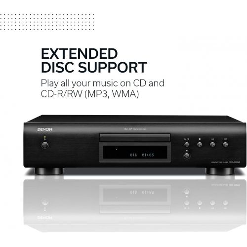  [아마존베스트]Denon DCD-600NE Compact CD Player in a Vibration-Resistant Design | 2 Channels | Pure Direct Mode | Pair with PMA-600NE for Enhanced Sound Quality | Black