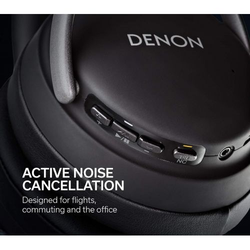  [아마존베스트]Denon AH-GC30 Wireless Over-Ear Headphones with Noise Cancelling (ANC), Bluetooth, Hi-Res, Microphone, 20 Hours Battery Life, Black