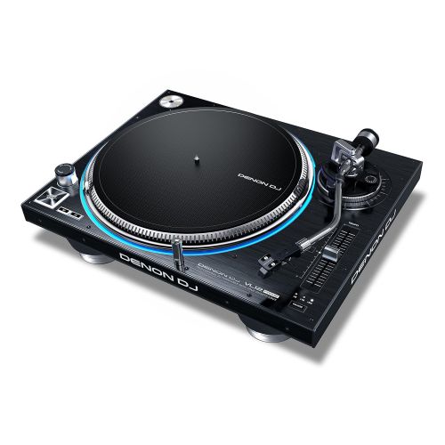  Denon DJ VL12 PRIME | Professional Turntable with True Quartz Lock & RGB LED Light Ring