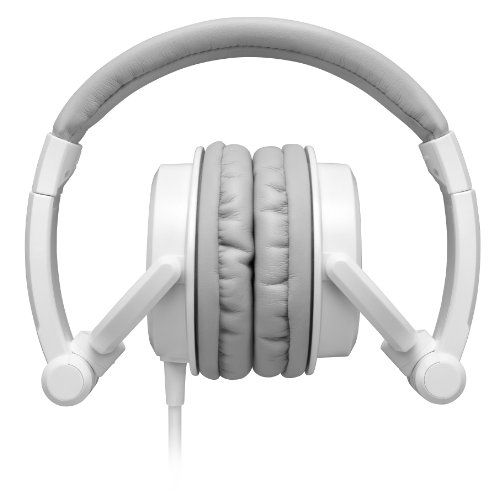  Denon DJ DN-HP500S | Comfortable Full-Size Supra-Aural On-Ear Dynamic DJ Headphones (White40mm1300mW)