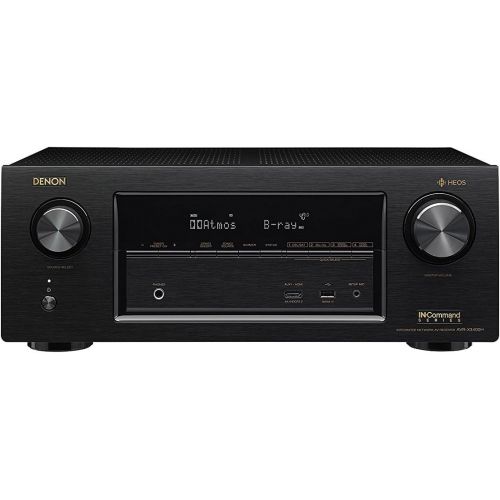  Denon AVR-X3400H 7.2CH 4K Ultra HD AV Receiver with Built-in HEOS Wireless Multi-Room Audio Technology and Alexa Voice Control Included 8 HDMI Cables