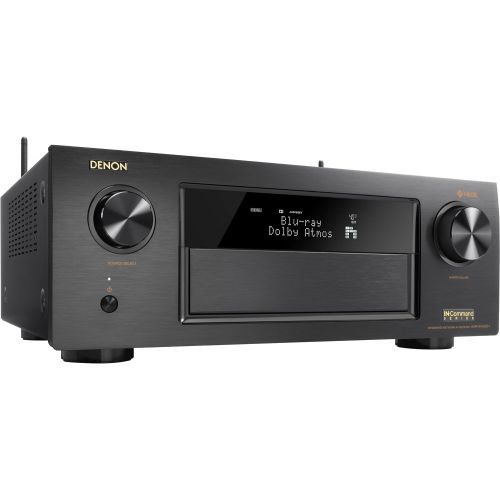  Denon AVR-X4400H Dolby Atmos 9.2 Network Bluetooth WiFi AirPlay 4K Ultra HD In-Command AV Receiver with HEOS Technology with 4 HDMI Cables