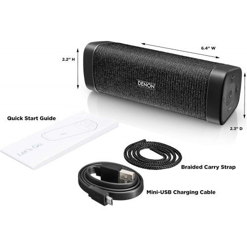 Denon DSB50BTBK Envaya Premium Bluetooth Speaker Black