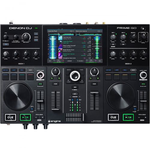  Denon DJ PRIME GO Rechargeable 2-Channel Standalone DJ Controller