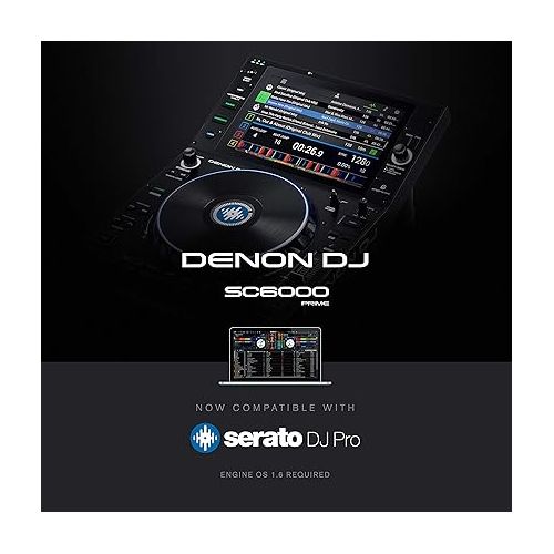 Denon DJ SC6000 PRIME - Professional Standalone DJ Media Player with WiFi Music Streaming and 10.1-Inch Touchscreen