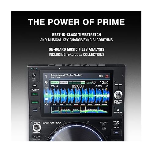  Denon DJ SC6000 PRIME - Professional Standalone DJ Media Player with WiFi Music Streaming and 10.1-Inch Touchscreen