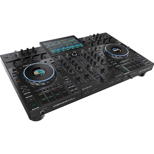  Denon DJ Prime 4+ Standalone 4-Deck DJ Controller Kit with Flight Case