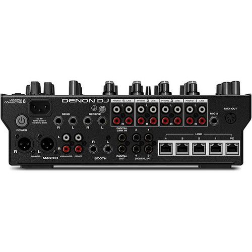  Denon DJ X1850 PRIME Professional 4-Channel DJ Club Mixer with Smart Hub