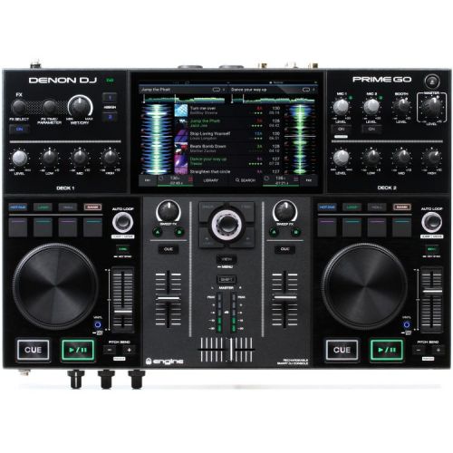  Denon DJ Prime GO Rechargeable DJ System with Touchscreen & Wi-Fi with Carry Case