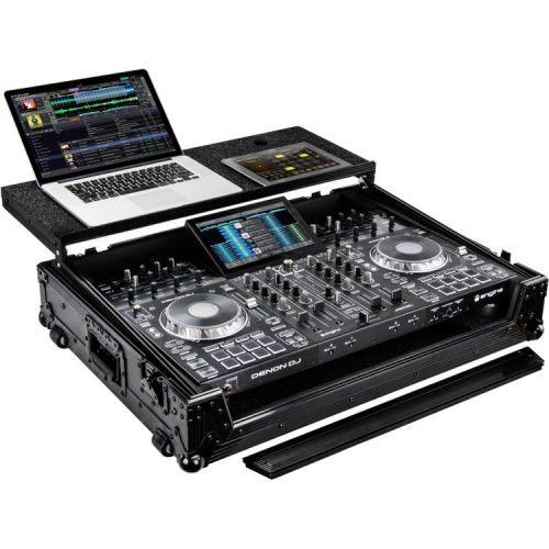  Denon DJ Prime 4+ 4-deck Standalone DJ System with Odyssey Glide Style Case - Black