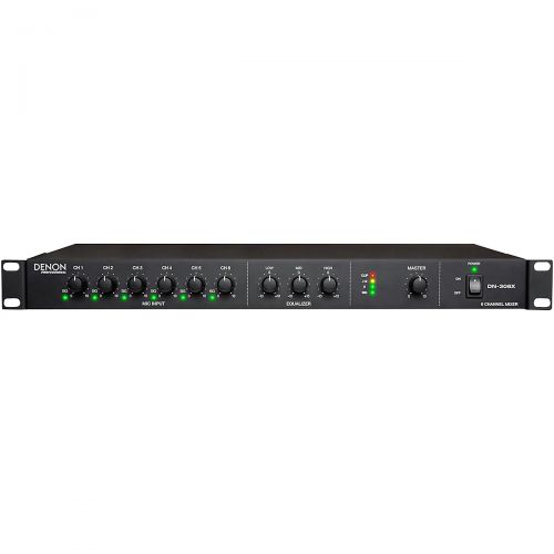  Denon Professional DN-306X Rack Mount 6 Channel Mixer