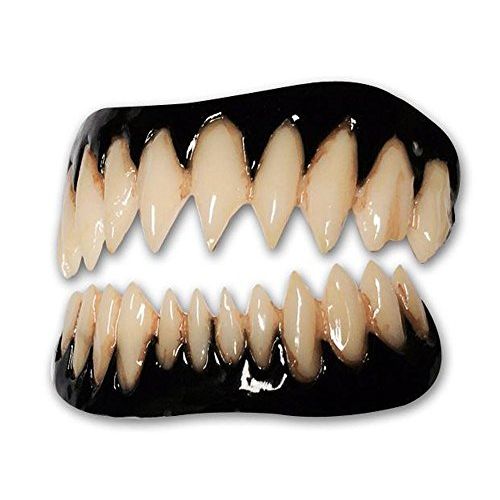  할로윈 용품Dental Distortions Black Pennywise FX Fangs 2.0 Evil Teeth Dental Veneer, Black, Size Medium