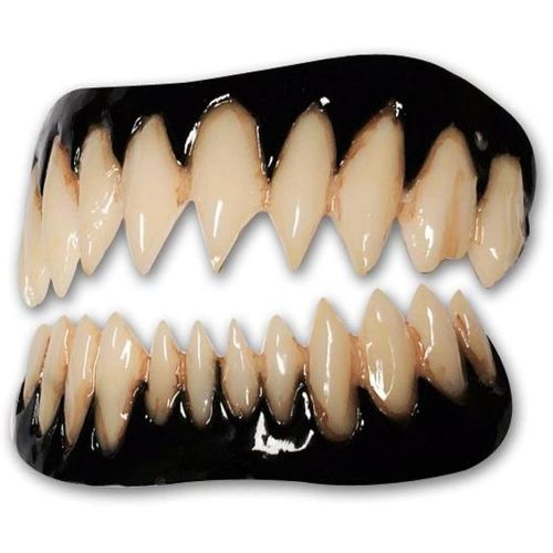  할로윈 용품Dental Distortions Black Pennywise FX Fangs 2.0 Evil Teeth Dental Veneer, Black, Size Medium