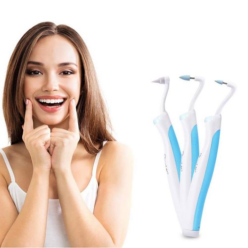  Dental Restoration Kit Multifunction Sonic Tooth Stain Eraser Plaque Remover,Teeth Burnisher Whitening Tartar Plaque Remove Surface,Dental Tool Kit Oral Hygiene Care Tools With LED