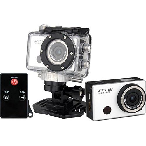  [아마존베스트]Denver AC-5000W HD Sports Action Camera With WiFi Phone App, 55 Meter Waterproof Housing and Remote Control