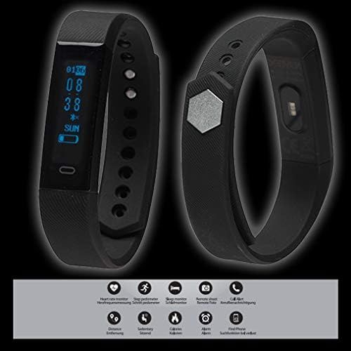  Denver Electronics Unisex Erwachsene BFH-15 Fitnesstracker, Schwarz, Einheitsgroesse