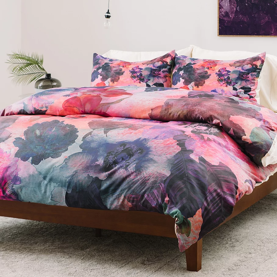 Deny Designs Schatzi Brown Le Fleur Duvet Cover