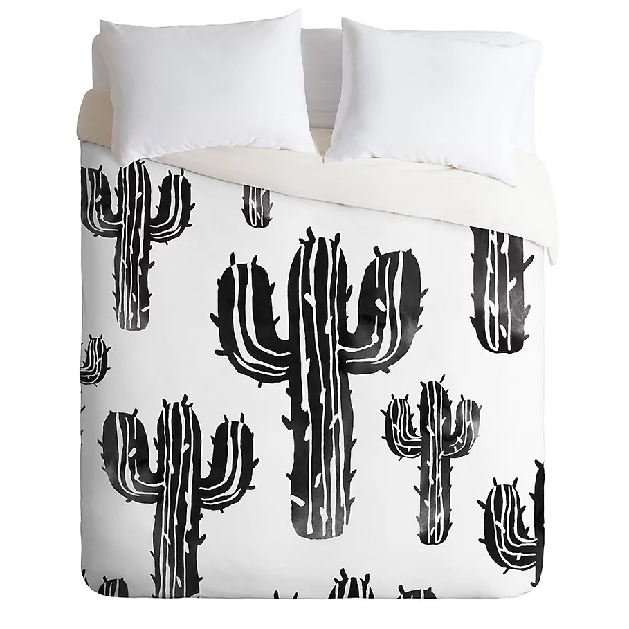  Deny Designs Susanne Kasielke Cactus Party Desert Matcha Duvet Cover Set