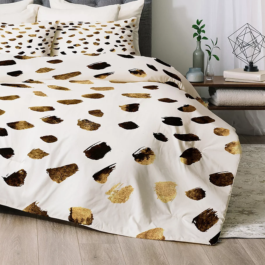 Deny Designs Gold V03 Comforter Set