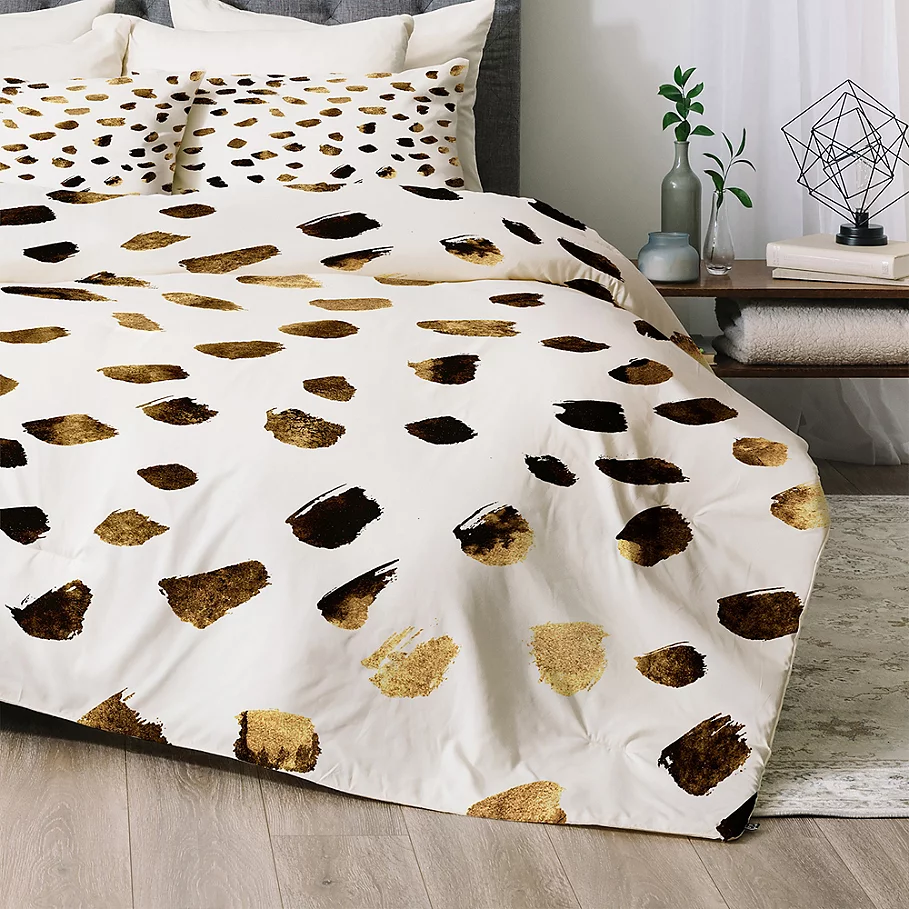  Deny Designs Gold V03 Comforter Set