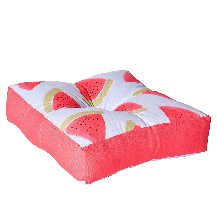  Deny Designs Joy Laforme Watermelon Confetti Square Floor Pillow