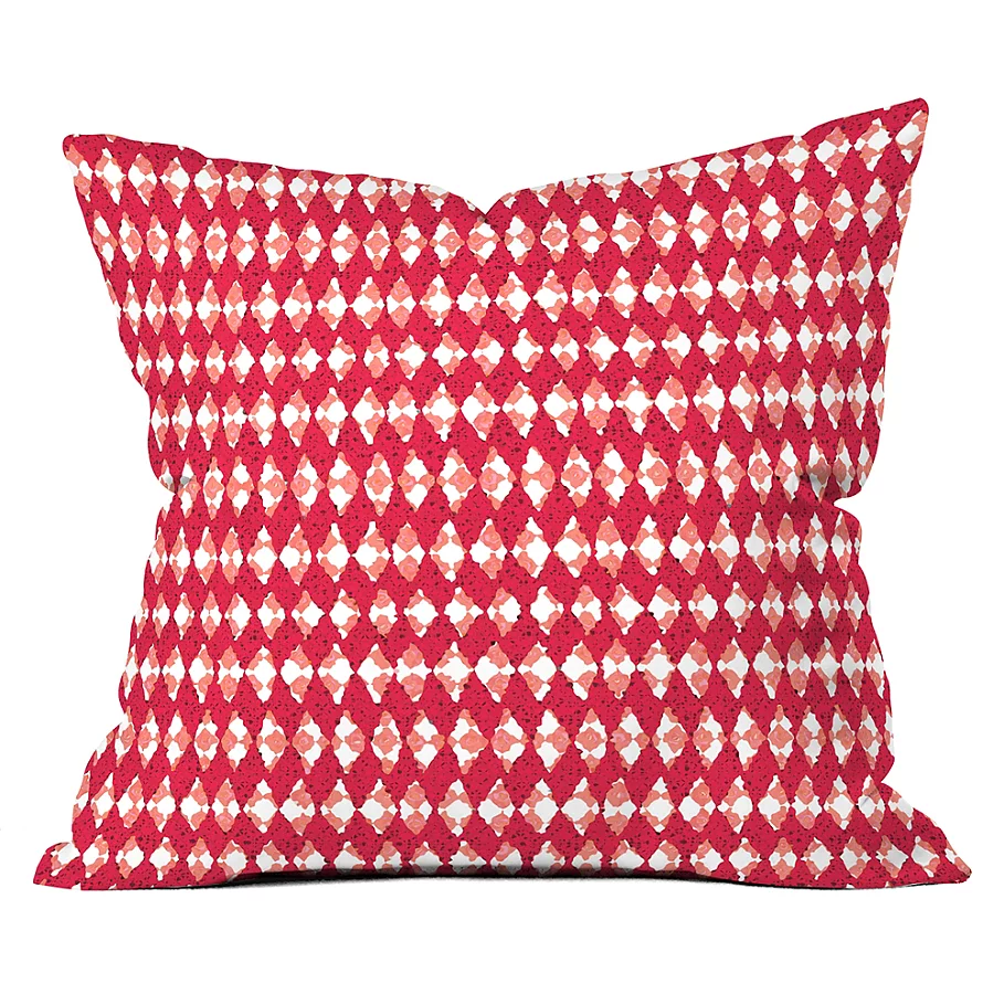  Deny Designs Ingrid Padilla Holiday 20-Inch Square Throw Pilllow in Red