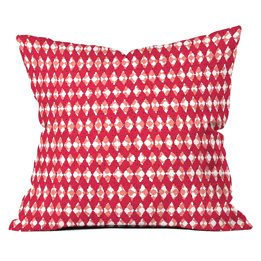  Deny Designs Ingrid Padilla Holiday 26-Inch Square Throw Pillow in Red