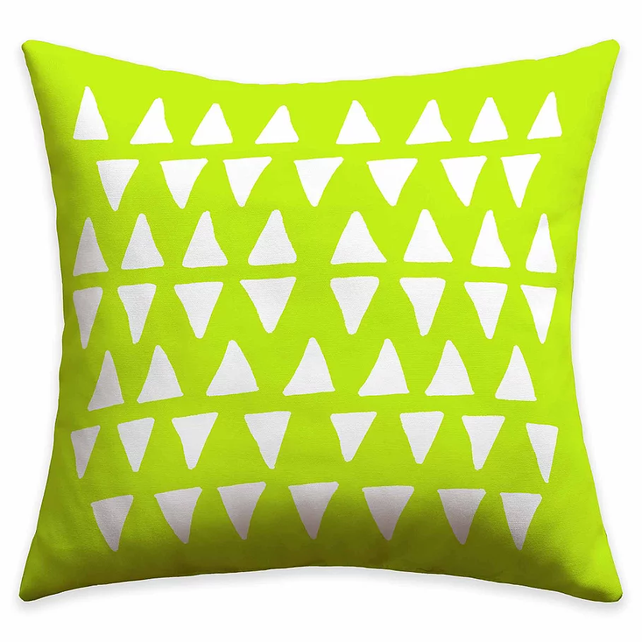 Deny Designs Leah Flores Pineapple Dreams Throw Pillow in Green