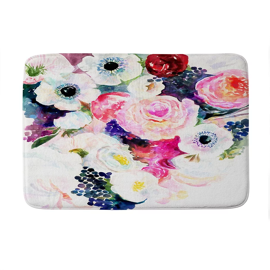 /Deny Designs Stephanie Corfee The Dark And The Light Memory Foam Bath Mat in Pink