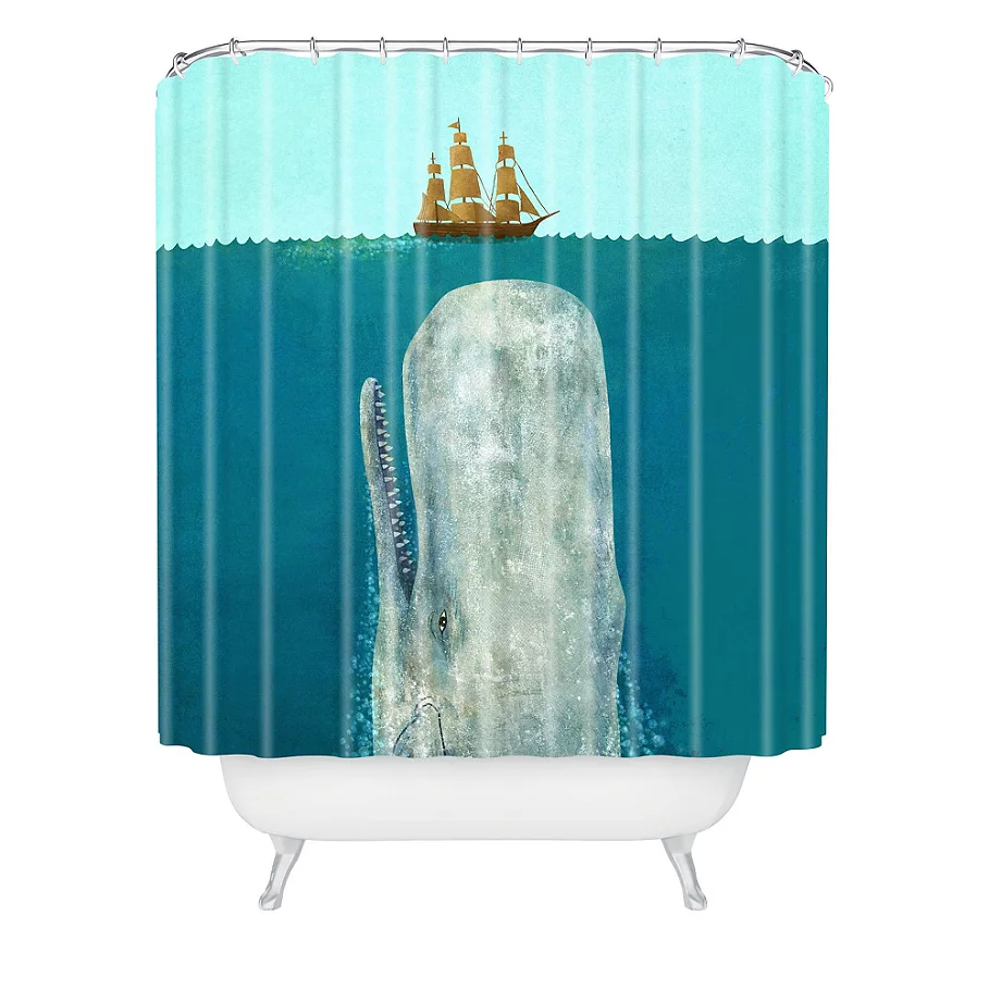  Deny Designs Terry Fan the Whale Shower Curtain