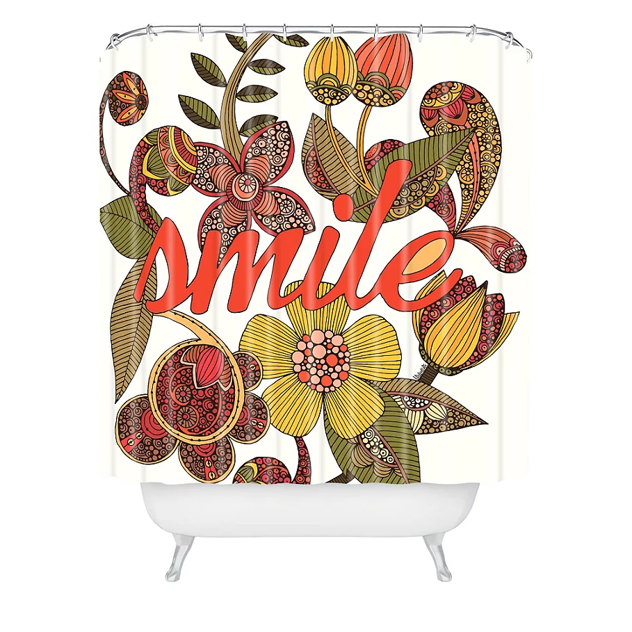  Deny Designs Valentina Ramos Smile Sunshine Shower Curtain