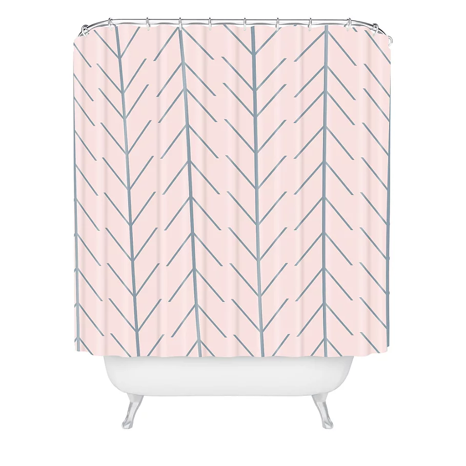  Deny Designs Allyson Johnson Denim Dreamin' Shower Curtain in Pink