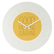 Deny Designs Allyson Johnson, Morning Sunshine, Round Clock, Round, 12