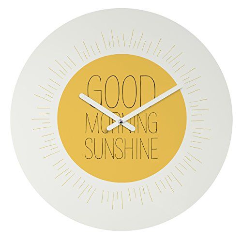  Deny Designs Allyson Johnson, Morning Sunshine, Round Clock, Round, 12