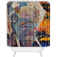 Deny Designs Elizabeth St Hilaire Nelson Elephant Shower Curtain, 69 x 72