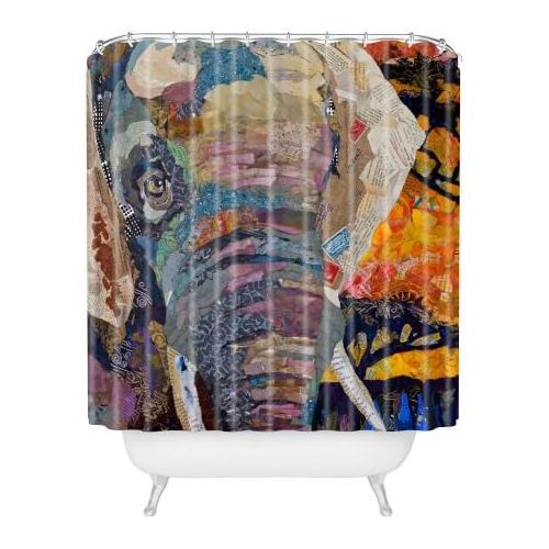  Deny Designs Elizabeth St Hilaire Nelson Elephant Shower Curtain, 69 x 72