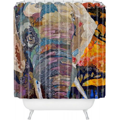  Deny Designs Elizabeth St Hilaire Nelson Elephant Shower Curtain, 69 x 72