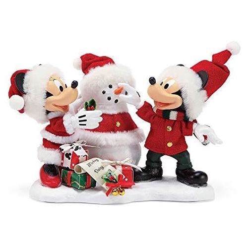  Department 56 Disney Snow Santa by Possible Dreams Figurine, 6, Multicolor