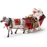 Department 56 Possible Dreams Santas One Horse Open Sleigh. Figurine, Multicolor