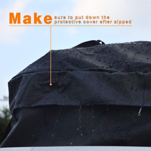  Depps Egofine Rooftop Cargo Bag, Waterproof Car Rooftop Cargo Carrier Bag Car Roof Luggage Carrier Bag 15 Cubic Feet for Cars, Vans and SUVs with Roof Rail or Roof Rack