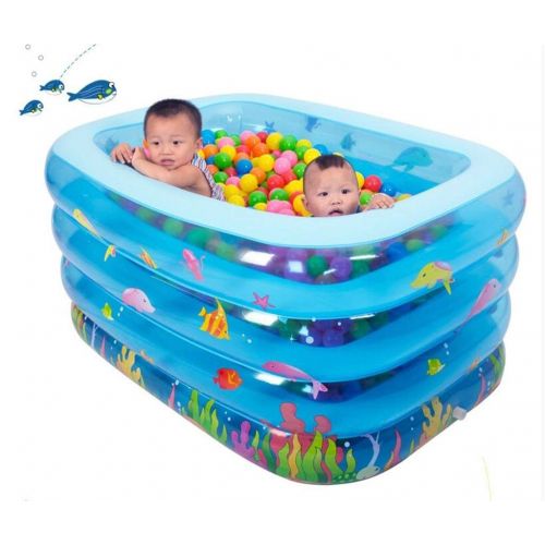  Der Yuekuoo Inflatable Pools Child Blue Inflatable Bathtub Infant Inflatable Pool Thicker Insulated Swimming Pool Collapsible Ocean Pool Pool Swimming Pool Water Playground Bathtub