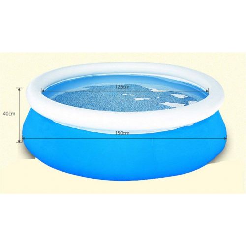  Der Family Swimming Pool Baby Inflatable Swimming Pool Ocean Ball Pool Play Pool Bathtub Take A Bath Gift 150 40cm Blue Bathtub Inflatable bathtub