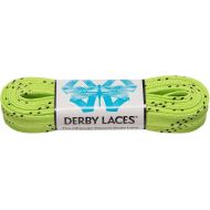 Derby Laces Lime Green 84 Inch Waxed Skate Lace for Roller Derby, Hockey and Ice Skates, and Boots