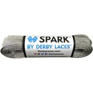 Derby Laces Silver 108 Inch Spark Skate Lace for Roller Derby, Hockey and Ice Skates, and Boots